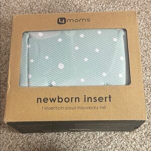4moms Newborn Insert in Light Mint with White Dots